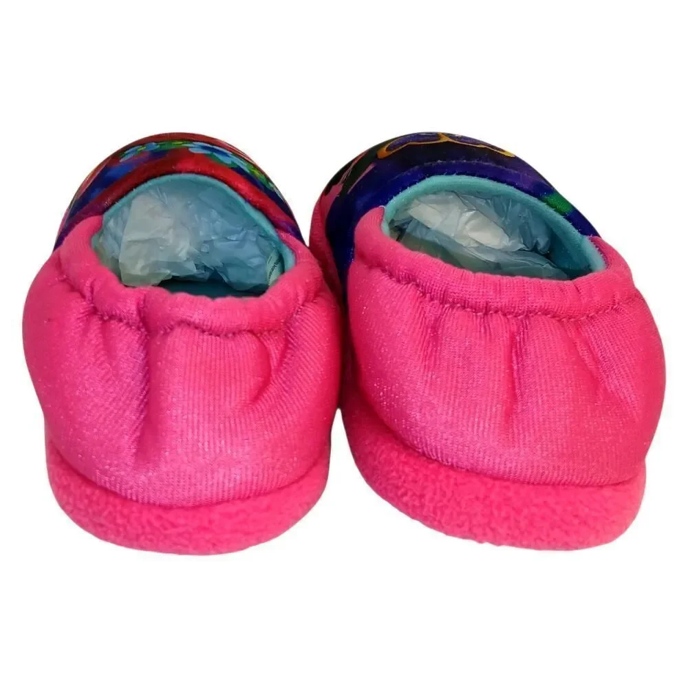 Trolls World Tour Girls Pink Slippers - Size 9/10